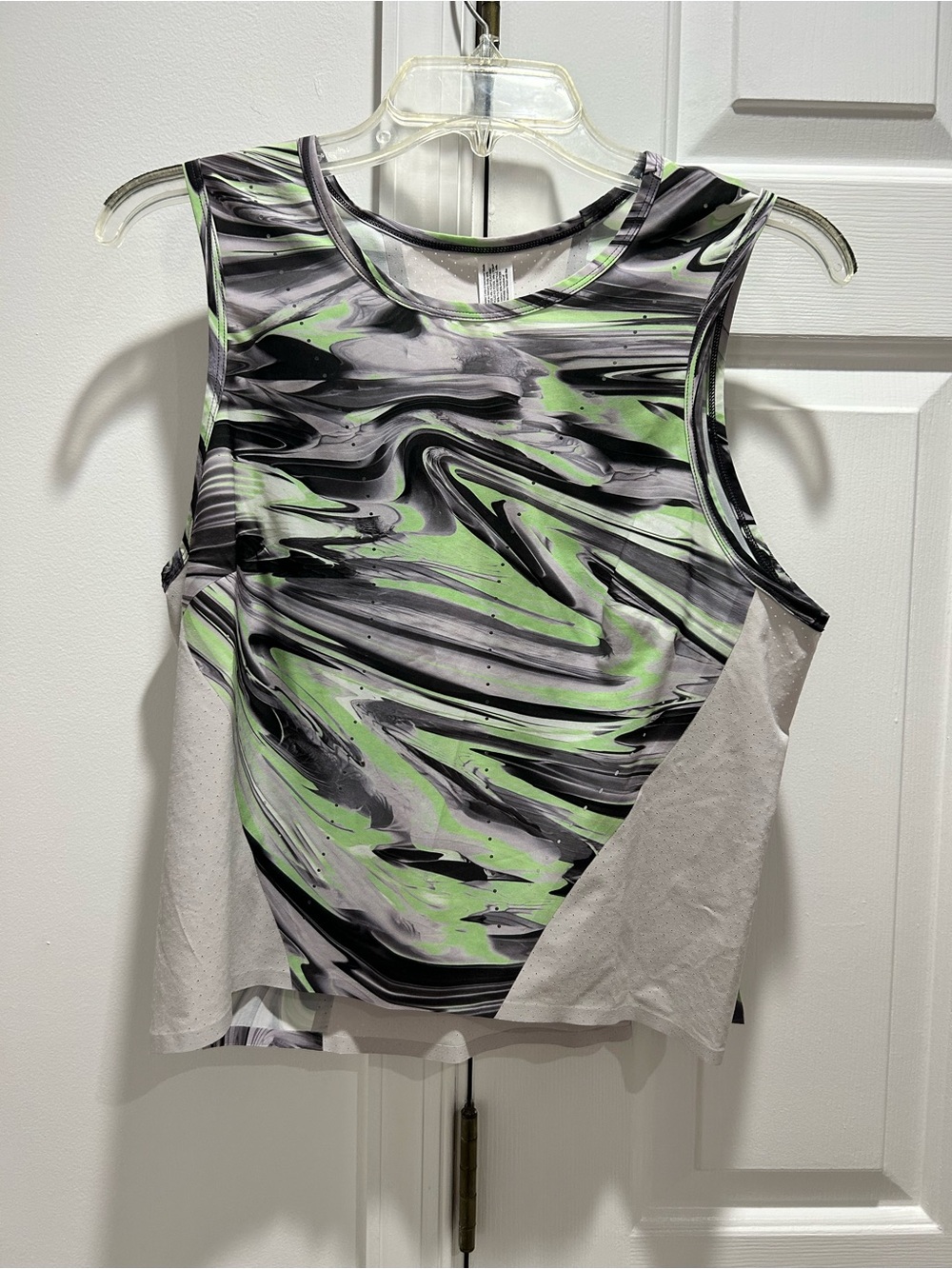lululemon athletica Marble-Print Muscle Tee in Green, Black, White